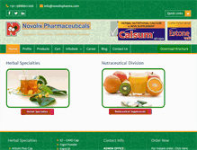 Tablet Screenshot of novolixpharma.com